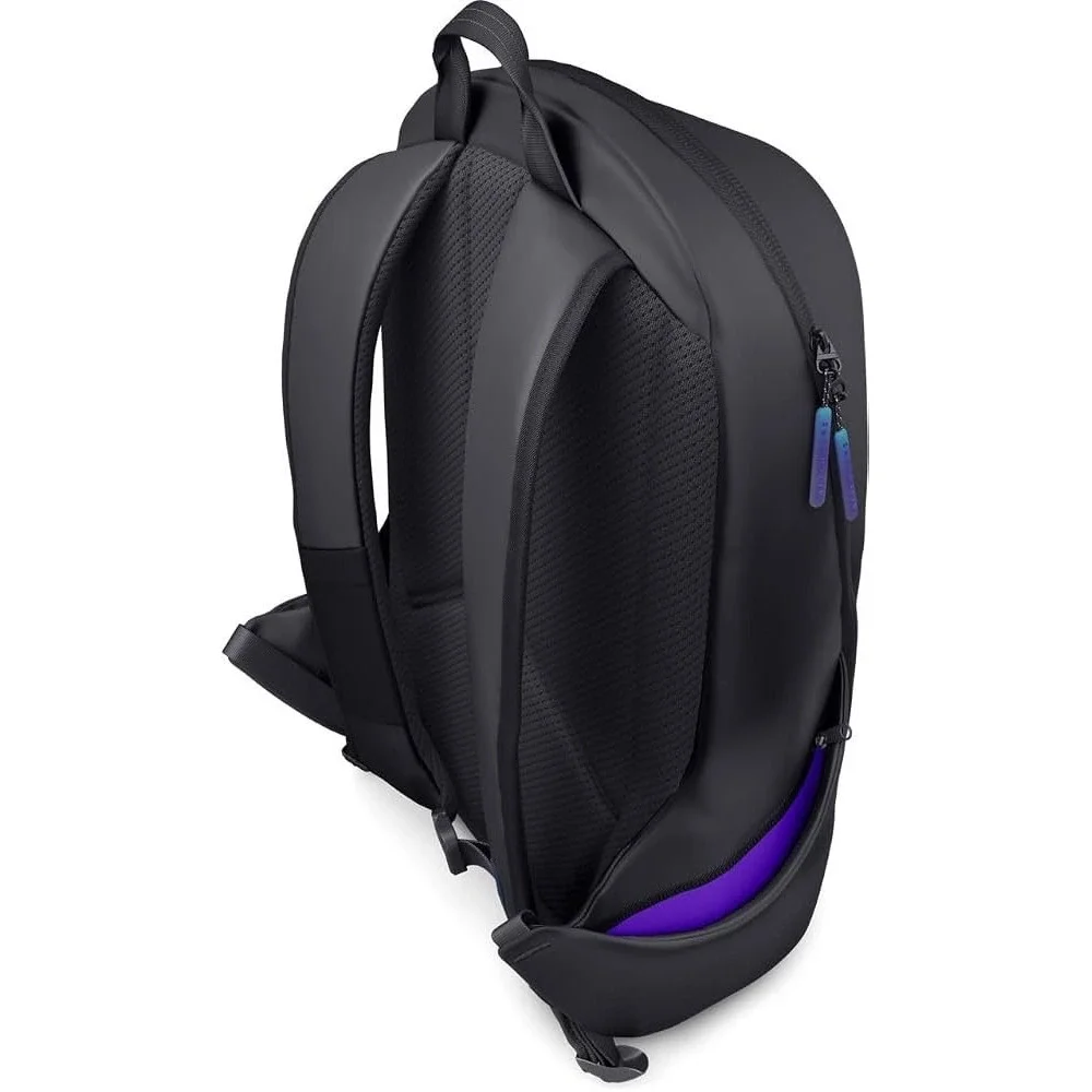 Alienware Horizon 18 Inch Laptop Gaming Backpack Black Purple AW2322P